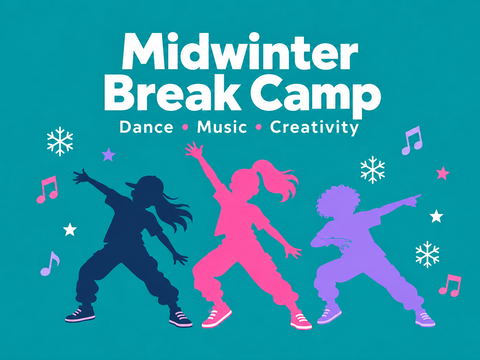 Children enjoying indoor dance and creative activities during winter break